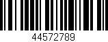 Código de barras (EAN, GTIN, SKU, ISBN): '44572789'
