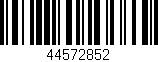 Código de barras (EAN, GTIN, SKU, ISBN): '44572852'
