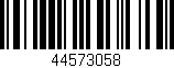 Código de barras (EAN, GTIN, SKU, ISBN): '44573058'