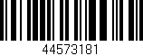 Código de barras (EAN, GTIN, SKU, ISBN): '44573181'