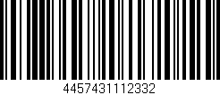 Código de barras (EAN, GTIN, SKU, ISBN): '4457431112332'