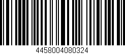 Código de barras (EAN, GTIN, SKU, ISBN): '4458004080324'