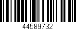 Código de barras (EAN, GTIN, SKU, ISBN): '44589732'