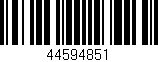 Código de barras (EAN, GTIN, SKU, ISBN): '44594851'