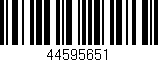 Código de barras (EAN, GTIN, SKU, ISBN): '44595651'