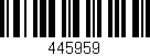 Código de barras (EAN, GTIN, SKU, ISBN): '445959'