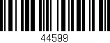 Código de barras (EAN, GTIN, SKU, ISBN): '44599'