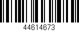 Código de barras (EAN, GTIN, SKU, ISBN): '44614673'