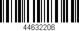 Código de barras (EAN, GTIN, SKU, ISBN): '44632206'