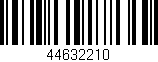 Código de barras (EAN, GTIN, SKU, ISBN): '44632210'