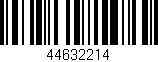 Código de barras (EAN, GTIN, SKU, ISBN): '44632214'
