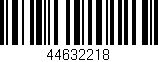 Código de barras (EAN, GTIN, SKU, ISBN): '44632218'