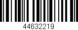 Código de barras (EAN, GTIN, SKU, ISBN): '44632219'