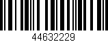 Código de barras (EAN, GTIN, SKU, ISBN): '44632229'