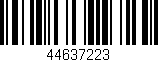 Código de barras (EAN, GTIN, SKU, ISBN): '44637223'