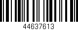 Código de barras (EAN, GTIN, SKU, ISBN): '44637613'
