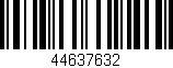 Código de barras (EAN, GTIN, SKU, ISBN): '44637632'