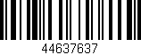 Código de barras (EAN, GTIN, SKU, ISBN): '44637637'