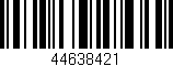 Código de barras (EAN, GTIN, SKU, ISBN): '44638421'