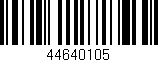 Código de barras (EAN, GTIN, SKU, ISBN): '44640105'