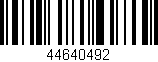 Código de barras (EAN, GTIN, SKU, ISBN): '44640492'