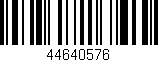 Código de barras (EAN, GTIN, SKU, ISBN): '44640576'