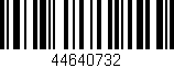 Código de barras (EAN, GTIN, SKU, ISBN): '44640732'