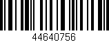 Código de barras (EAN, GTIN, SKU, ISBN): '44640756'