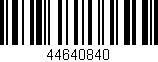 Código de barras (EAN, GTIN, SKU, ISBN): '44640840'
