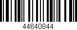 Código de barras (EAN, GTIN, SKU, ISBN): '44640844'