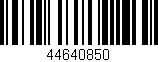 Código de barras (EAN, GTIN, SKU, ISBN): '44640850'