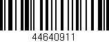 Código de barras (EAN, GTIN, SKU, ISBN): '44640911'