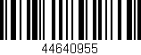 Código de barras (EAN, GTIN, SKU, ISBN): '44640955'