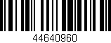 Código de barras (EAN, GTIN, SKU, ISBN): '44640960'