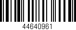 Código de barras (EAN, GTIN, SKU, ISBN): '44640961'