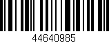 Código de barras (EAN, GTIN, SKU, ISBN): '44640985'