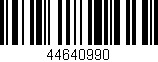Código de barras (EAN, GTIN, SKU, ISBN): '44640990'