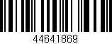 Código de barras (EAN, GTIN, SKU, ISBN): '44641869'
