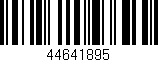 Código de barras (EAN, GTIN, SKU, ISBN): '44641895'
