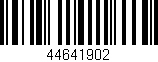 Código de barras (EAN, GTIN, SKU, ISBN): '44641902'