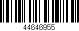 Código de barras (EAN, GTIN, SKU, ISBN): '44646955'