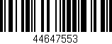 Código de barras (EAN, GTIN, SKU, ISBN): '44647553'