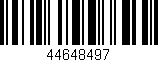 Código de barras (EAN, GTIN, SKU, ISBN): '44648497'