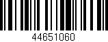 Código de barras (EAN, GTIN, SKU, ISBN): '44651060'