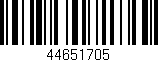 Código de barras (EAN, GTIN, SKU, ISBN): '44651705'