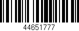 Código de barras (EAN, GTIN, SKU, ISBN): '44651777'