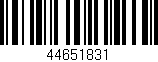 Código de barras (EAN, GTIN, SKU, ISBN): '44651831'
