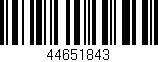 Código de barras (EAN, GTIN, SKU, ISBN): '44651843'