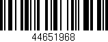 Código de barras (EAN, GTIN, SKU, ISBN): '44651968'