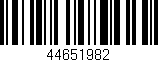 Código de barras (EAN, GTIN, SKU, ISBN): '44651982'